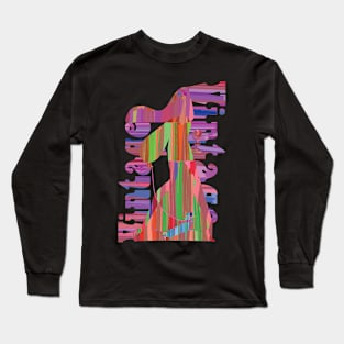 Retro Vintage Graphics Birthday Gift For Women Long Sleeve T-Shirt